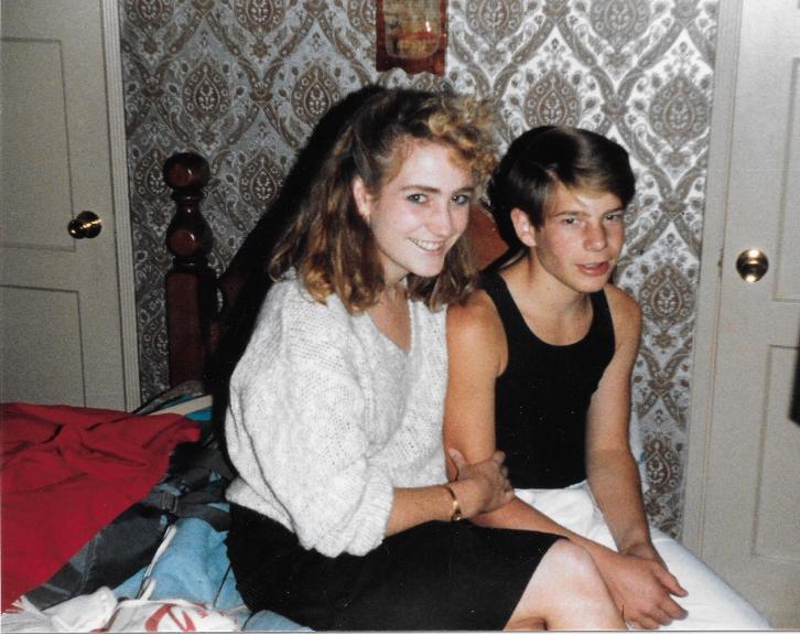 Michelle dowd and brother as teenagers